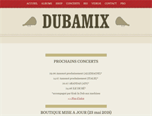 Tablet Screenshot of dubamix.net